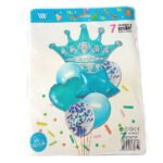 globos corona set celeste (1)